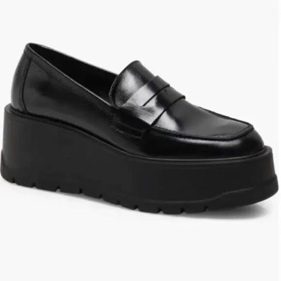 Free People Nico Black Platform Loafer US 10 - Picture 1 of 9